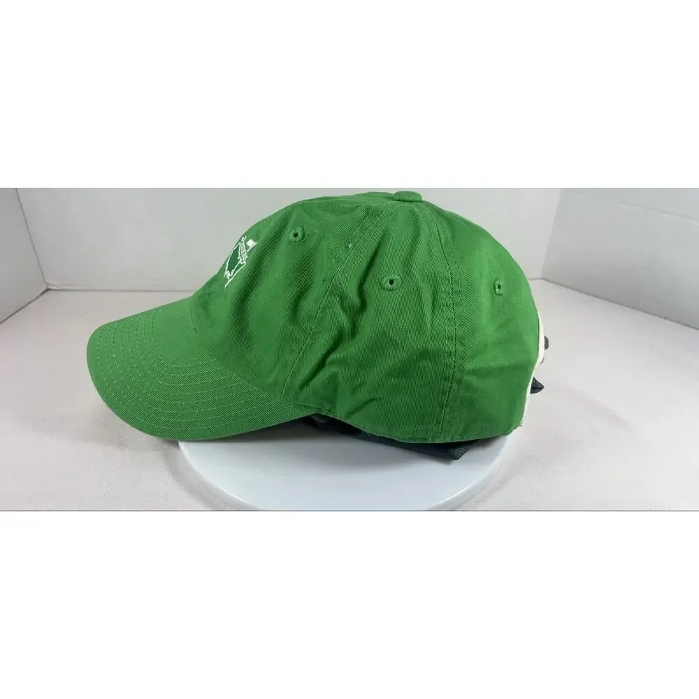 Master’s Green White Logo Golf Cap Hat One Size Embroidered Adjustable